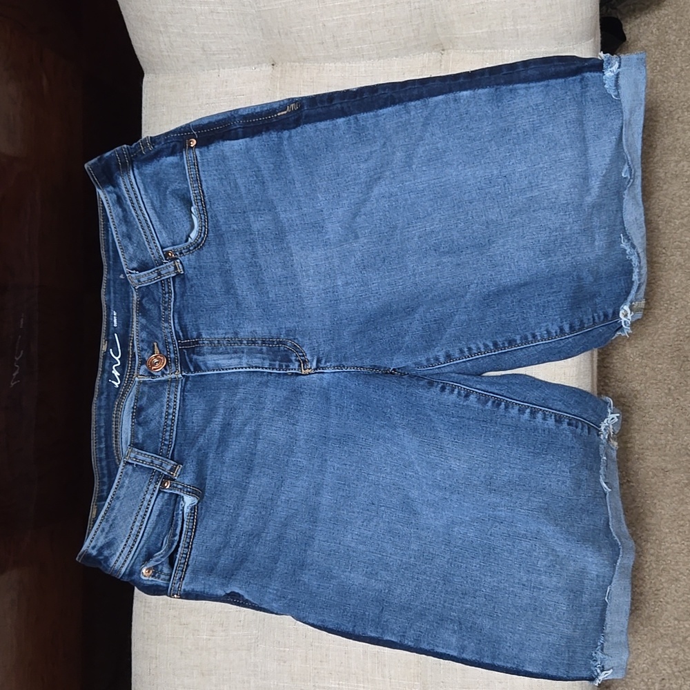 Inc. Curvy Blue Jean Shorts -Size 12